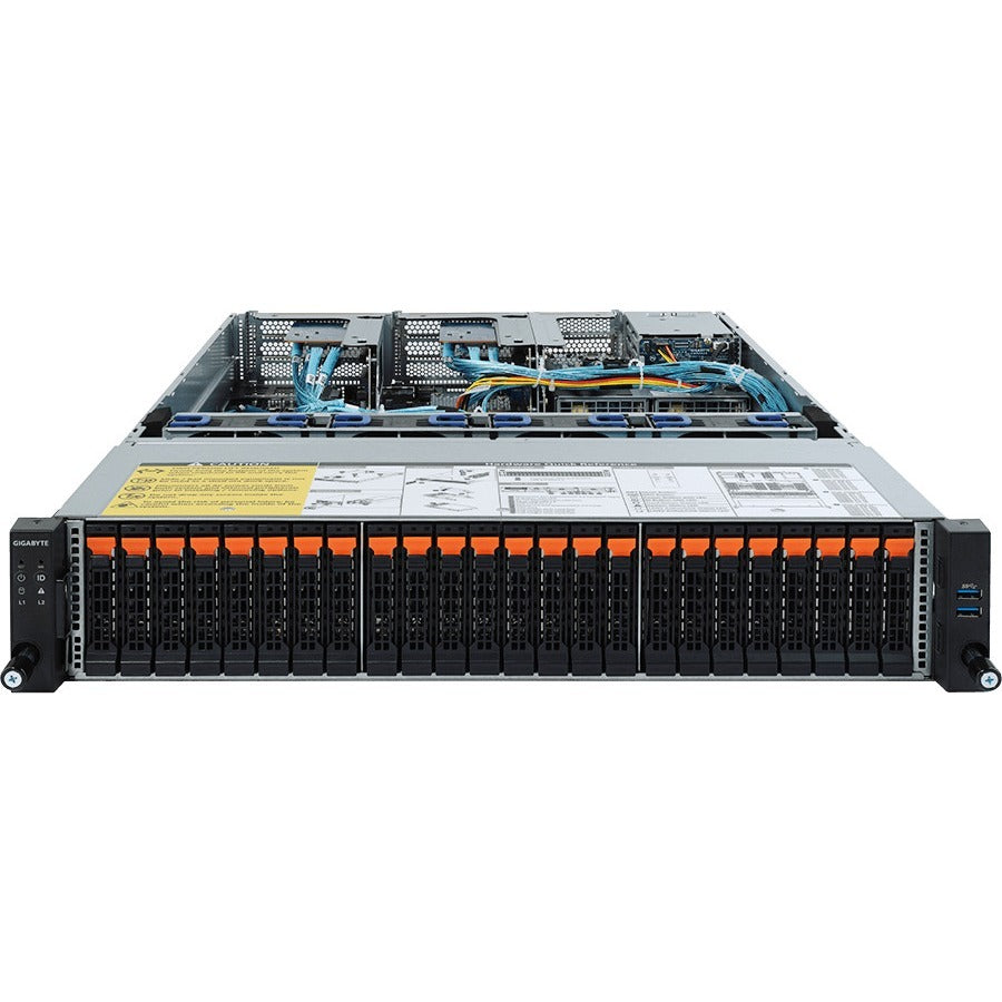 Gigabyte R282-Z92 Barebone System - 2U Rack-mountable - Socket SP3 - 2 x Processor Support