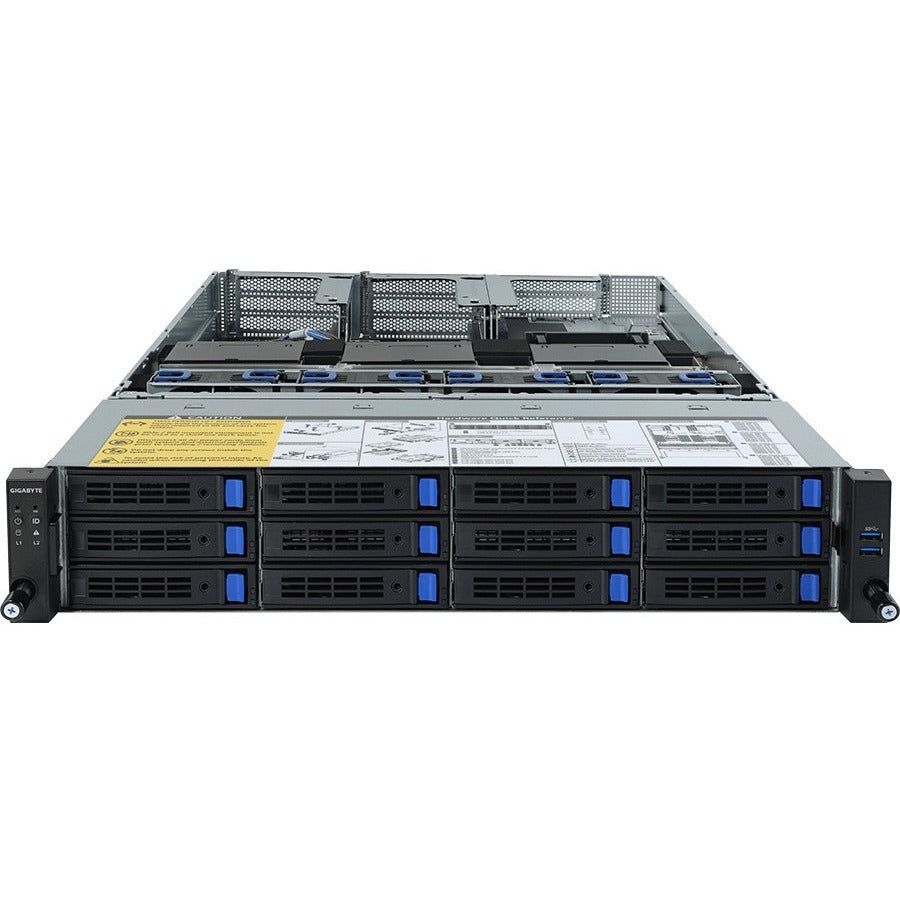 Gigabyte R282-Z93 Barebone System - 2U Rack-mountable - Socket SP3 - 2 x Processor Support
