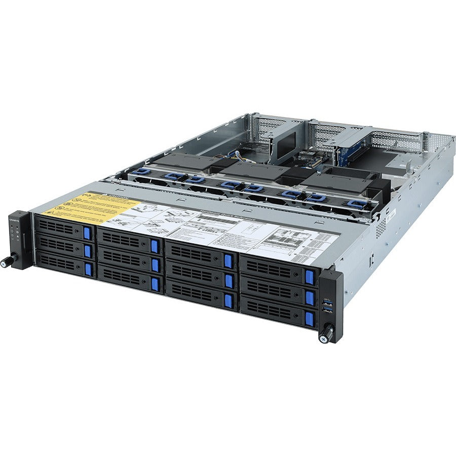 Gigabyte R282-Z93 Barebone System - 2U Rack-mountable - Socket SP3 - 2 x Processor Support