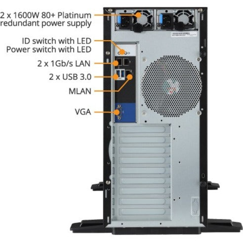 Gigabyte W291-Z00 Barebone System - Tower - Socket SP3 - 1 x Processor Support