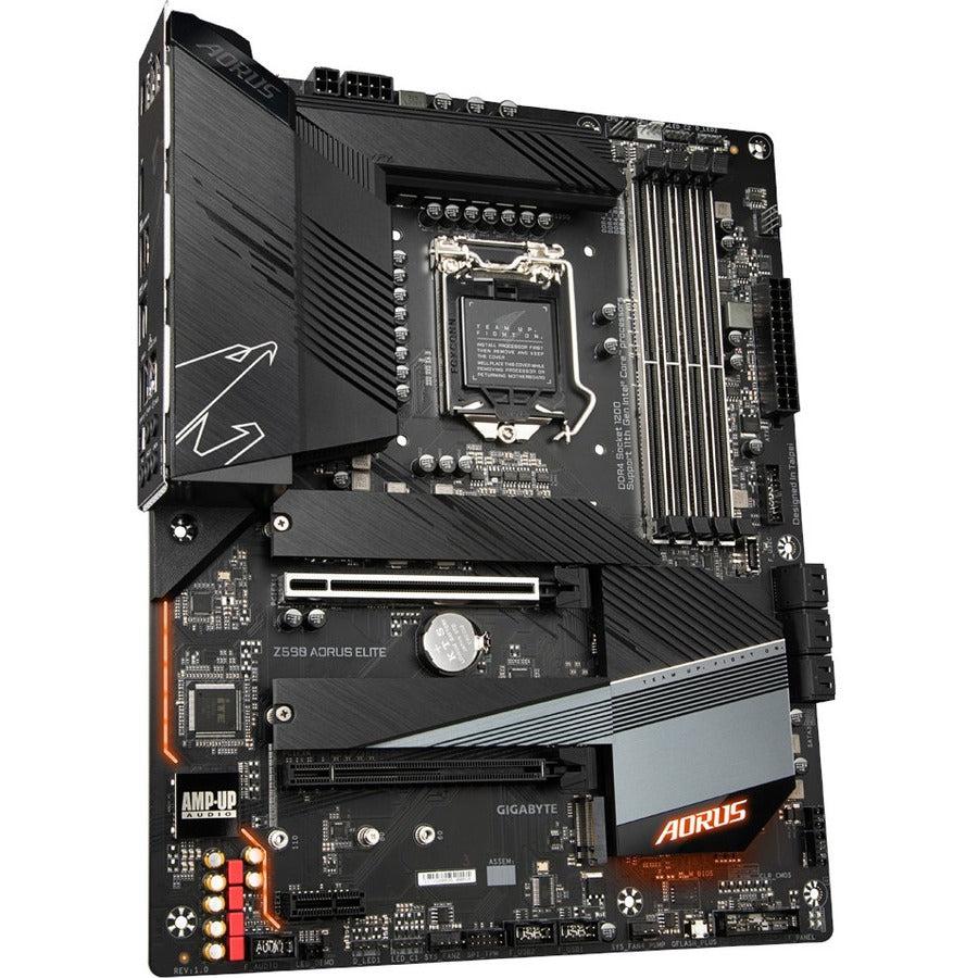 Gigabyte Z590 Aorus Elite Lga1200/ Intel Z590/ Ddr4/ Quad-Gpu & 2-Way Crossfire/ Sata3&Usb3.2/ M.2/ Atx Motherboard