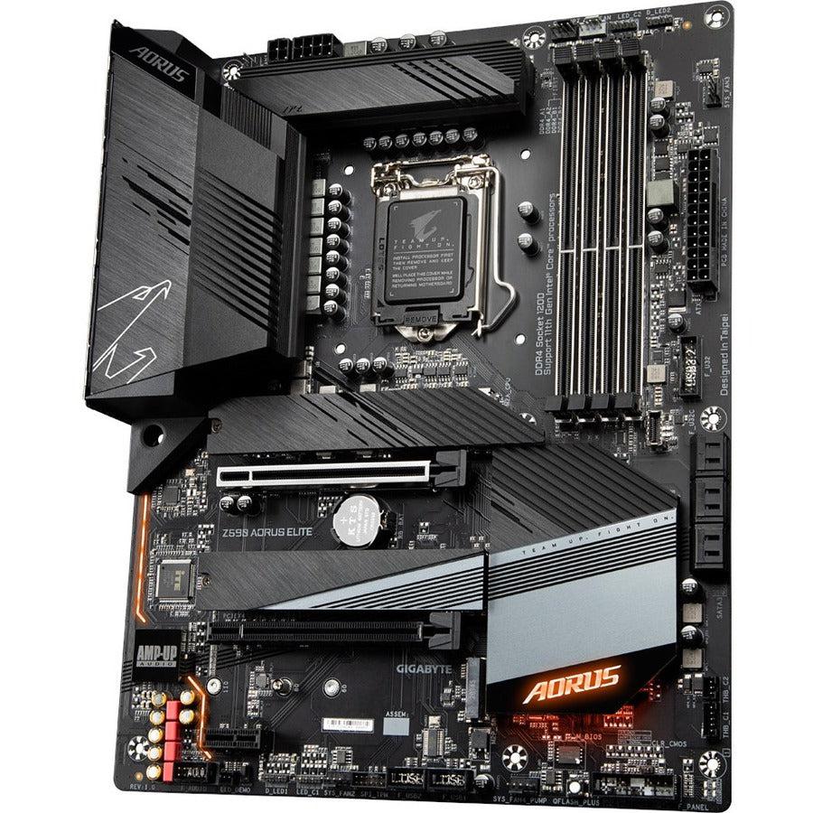 Gigabyte Z590 Aorus Elite Lga1200/ Intel Z590/ Ddr4/ Quad-Gpu & 2-Way Crossfire/ Sata3&Usb3.2/ M.2/ Atx Motherboard