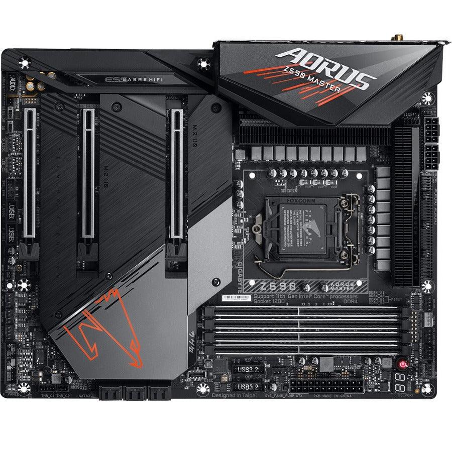 Gigabyte Z590 Aorus Master Lga 1200 Intel Z590 Atx Motherboard With Triple M.2, Pcie 4.0, Usb 3.2 Gen2X2 Type-C, Intel Wifi 6E, Aquantia 10Gbe Lan