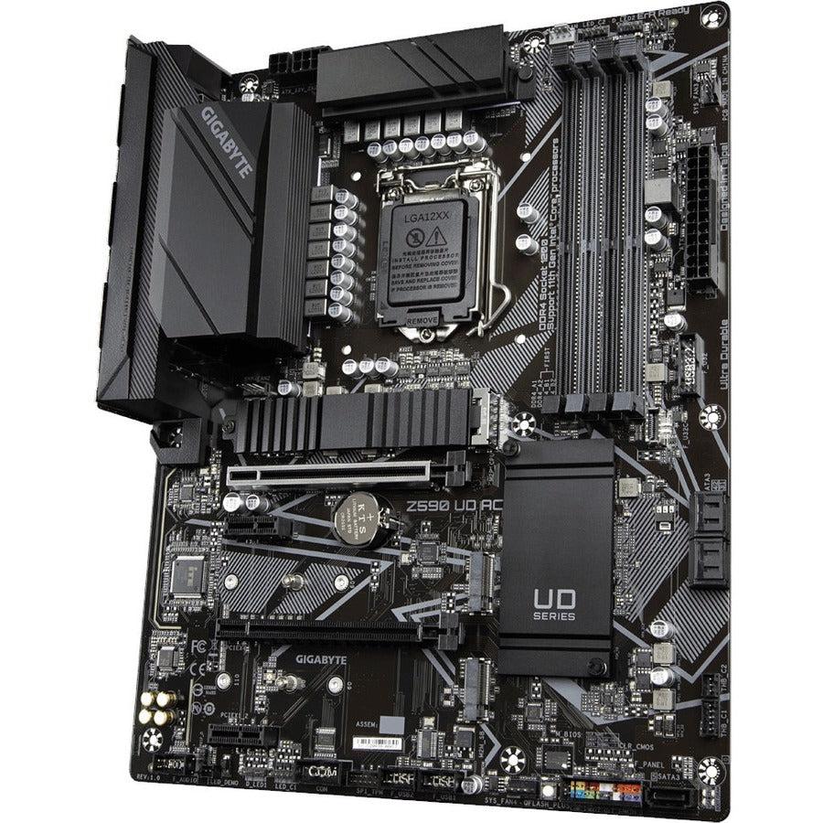 Gigabyte Z590 Ud Ac Lga 1200 Intel Z590 Atx Motherboard With Triple M.2, Pcie 4.0, Usb 3.2 Gen 2, Intel Wireless-Ac, 2.5Gbe Lan
