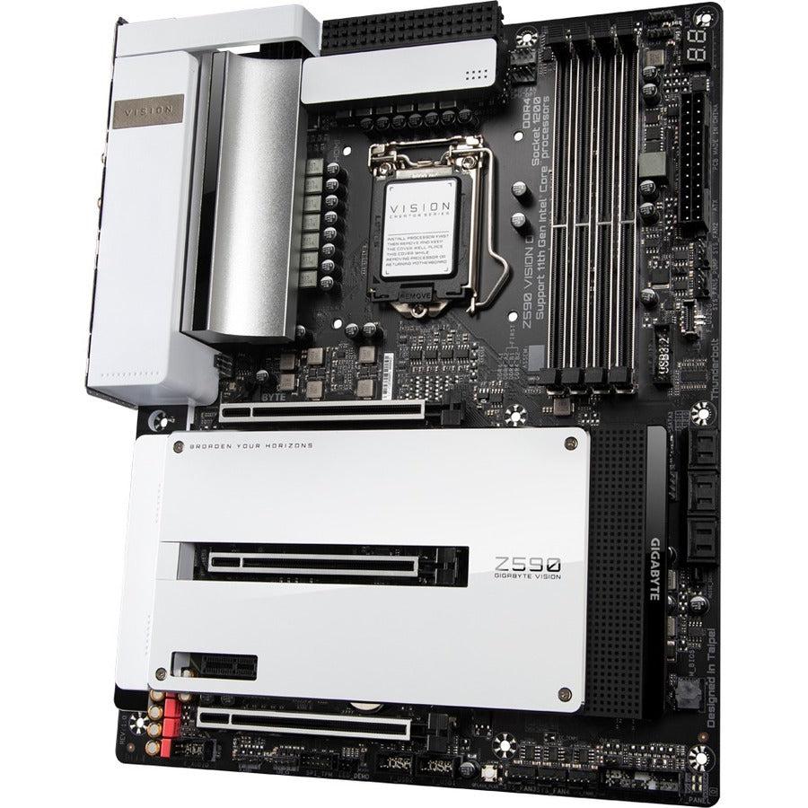 Gigabyte Z590 Vision D Socket Lga1200/ Intel Z590/ Ddr4/ Quad-Gpu & 2-Way Crossfire/ Sata3&Usb3.2/ M.2/ Wifi&Bluetooth/ Atx Motherboard
