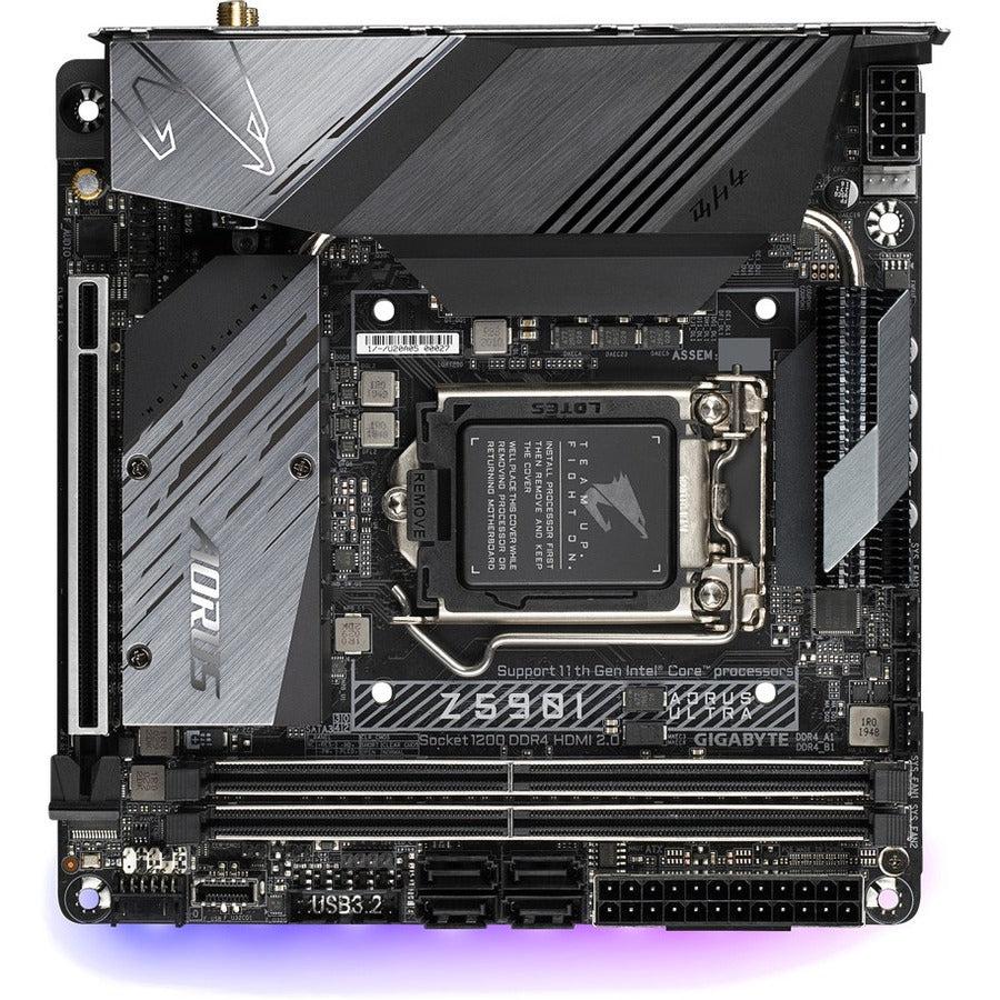 Gigabyte Z590I Aorus Ultra Lga 1200 Intel Z590 Mini-Itx Motherboard With Dual M.2, Pcie 4.0