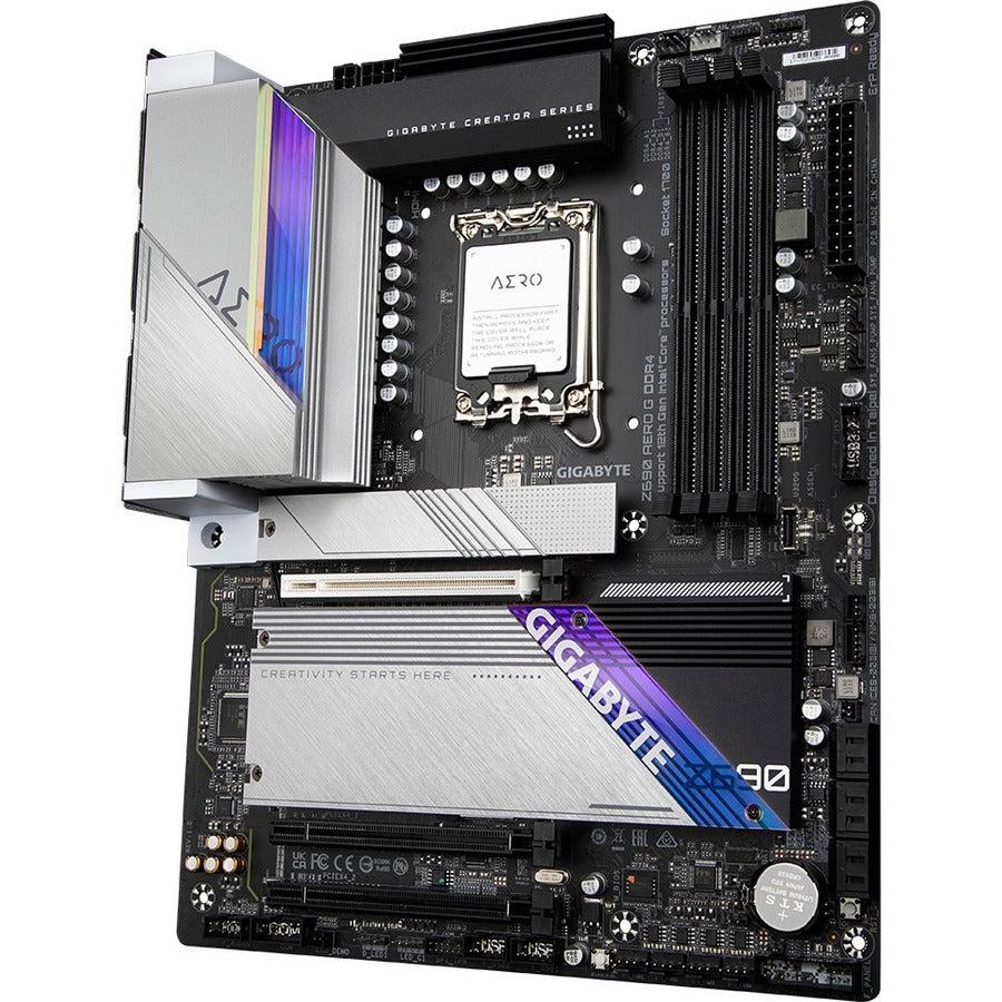 Gigabyte Z690 Aero G Ddr4 Lga1700/ Intel Z690/ Ddr4/ Quad-Gpu & 2-Way Crossfire/ Wifi & Bluetooth/ Sata3&Usb3.2/ M.2/ Atx Motherboard