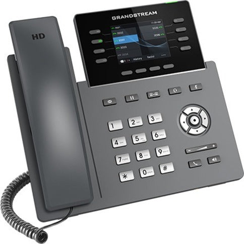 Grandstream GRP2624 IP Phone - Corded - Corded - Wi-Fi, Bluetooth - Wall Mountable, Desktop