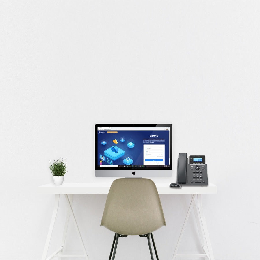 Grandstream GRP2602W IP Phone - Corded - Corded/Cordless - Wi-Fi - Wall Mountable, Desktop
