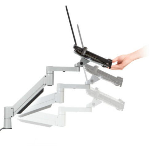 HAT Design Works 7000-T-500HY-104 Desk Mount for Notebook, Docking Station, Monitor, Tablet - Vista Black - TAA Compliant