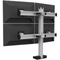 HAT Design Works Bild BILD-2/2-CM-104 Desk Mount for Monitor - Vista Black - Landscape/Portrait - TAA Compliant