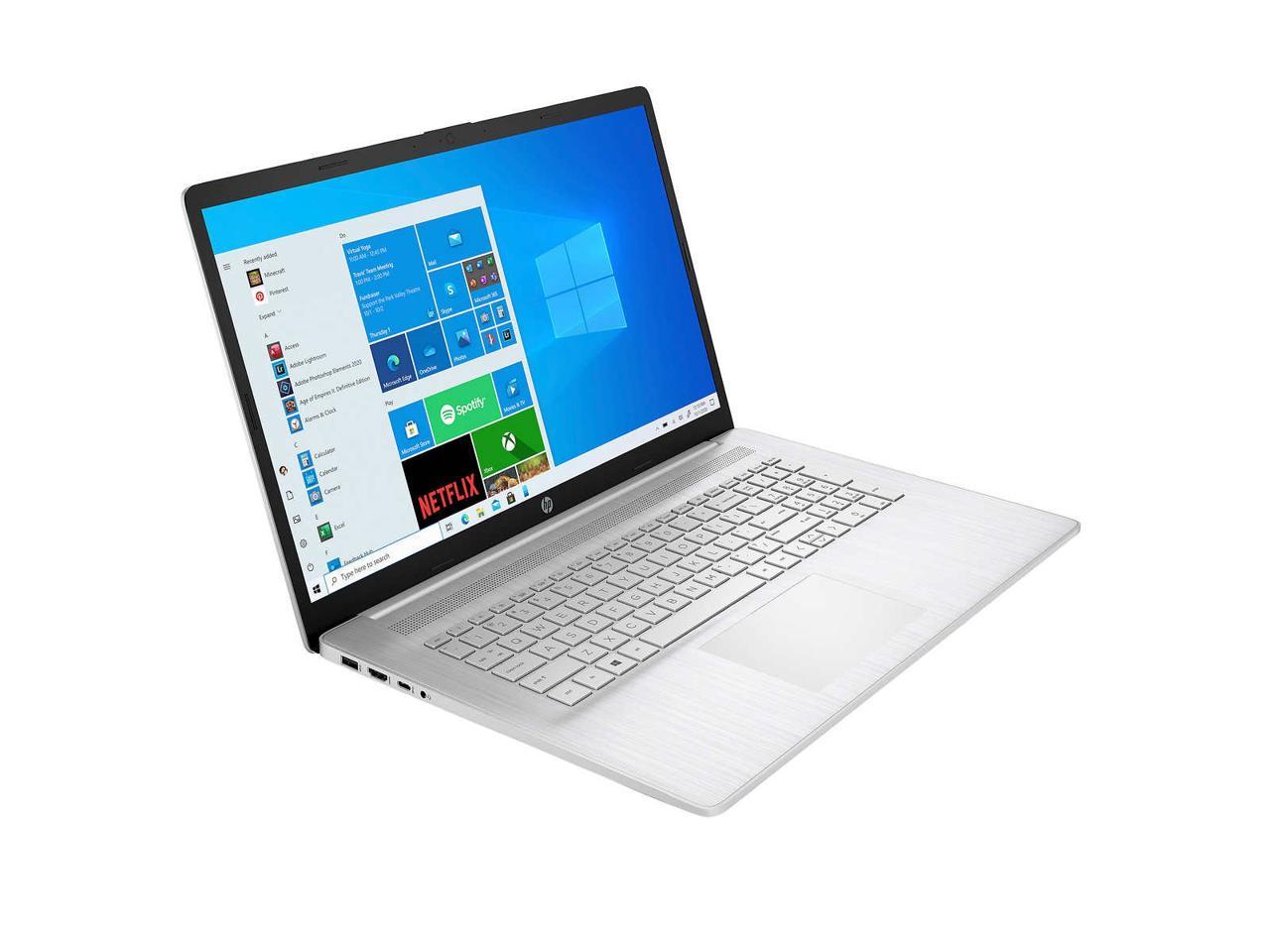 Hp 17T Laptop, 17.3" Hd+ Touchscreen, Intel Core I7-1165G7 Processor, 16Gb Ram, 512Gb Ssd, Wi-Fi 6, Backlit Keyboard, Windows 10 Home, Silver