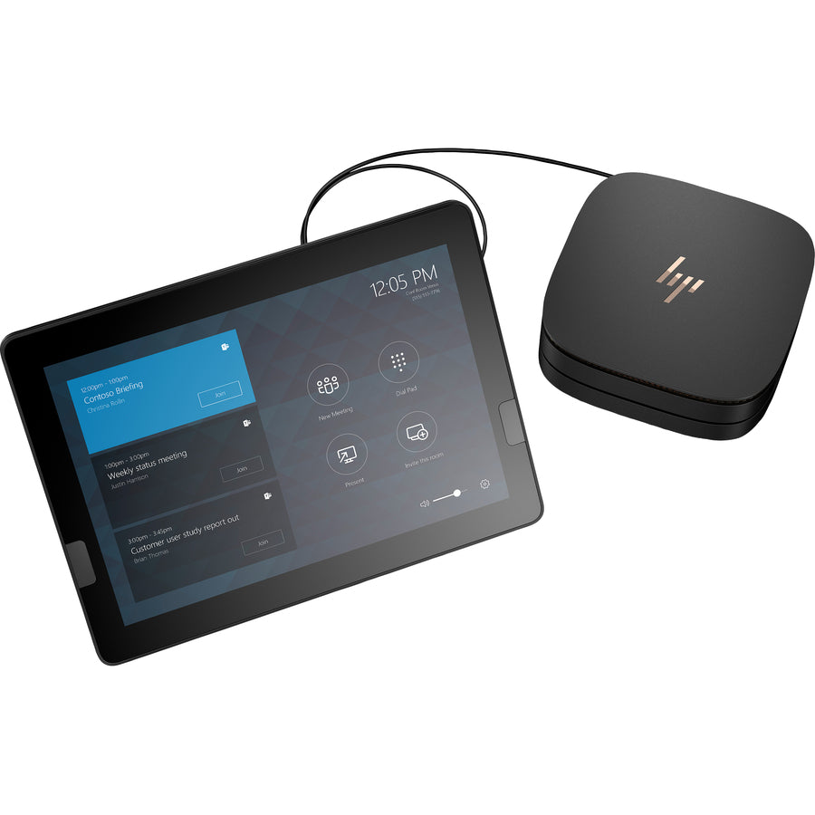 HP Elite Slice G2 Desktop Computer - Intel Core i5 7th Gen i5-7500T - 8 GB - 128 GB SSD - Ultra Small - Sparkle Black 9EN01UT#ABA