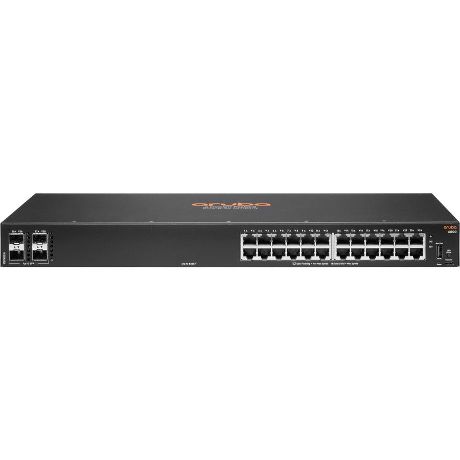 HPE Aruba Networking CX 6000 24G 4SFP Enterprise Access Switch - Rack-Mountable L3 | TecISoft R8N88A#ABA