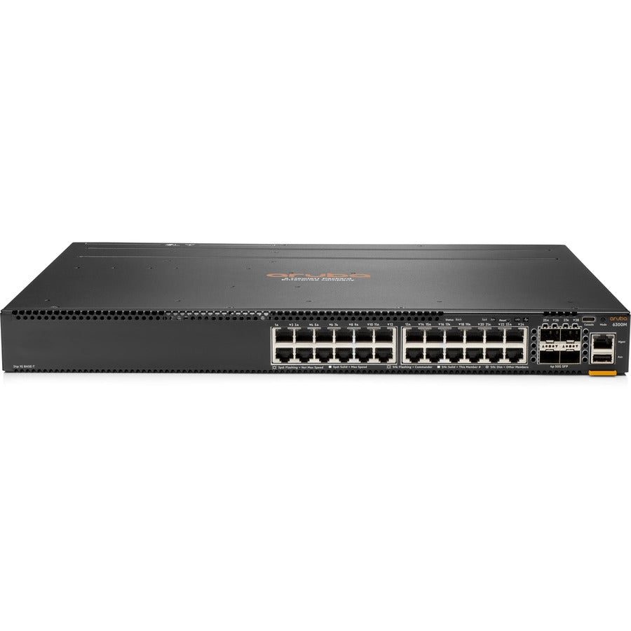 HPE Aruba Networking CX 6300M 24-port & 4-port SFP56 Switch JL664A