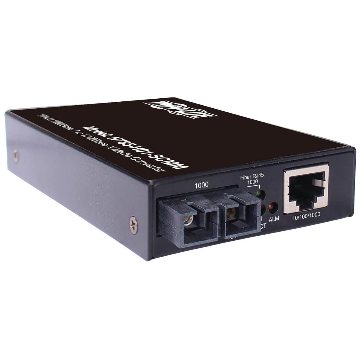 Hardened Gigabit Media Converter - Industrial 10/100/1000 Mbps SC Multimode Fiber | Tripp Lite by Eaton N785-H01-SCMM