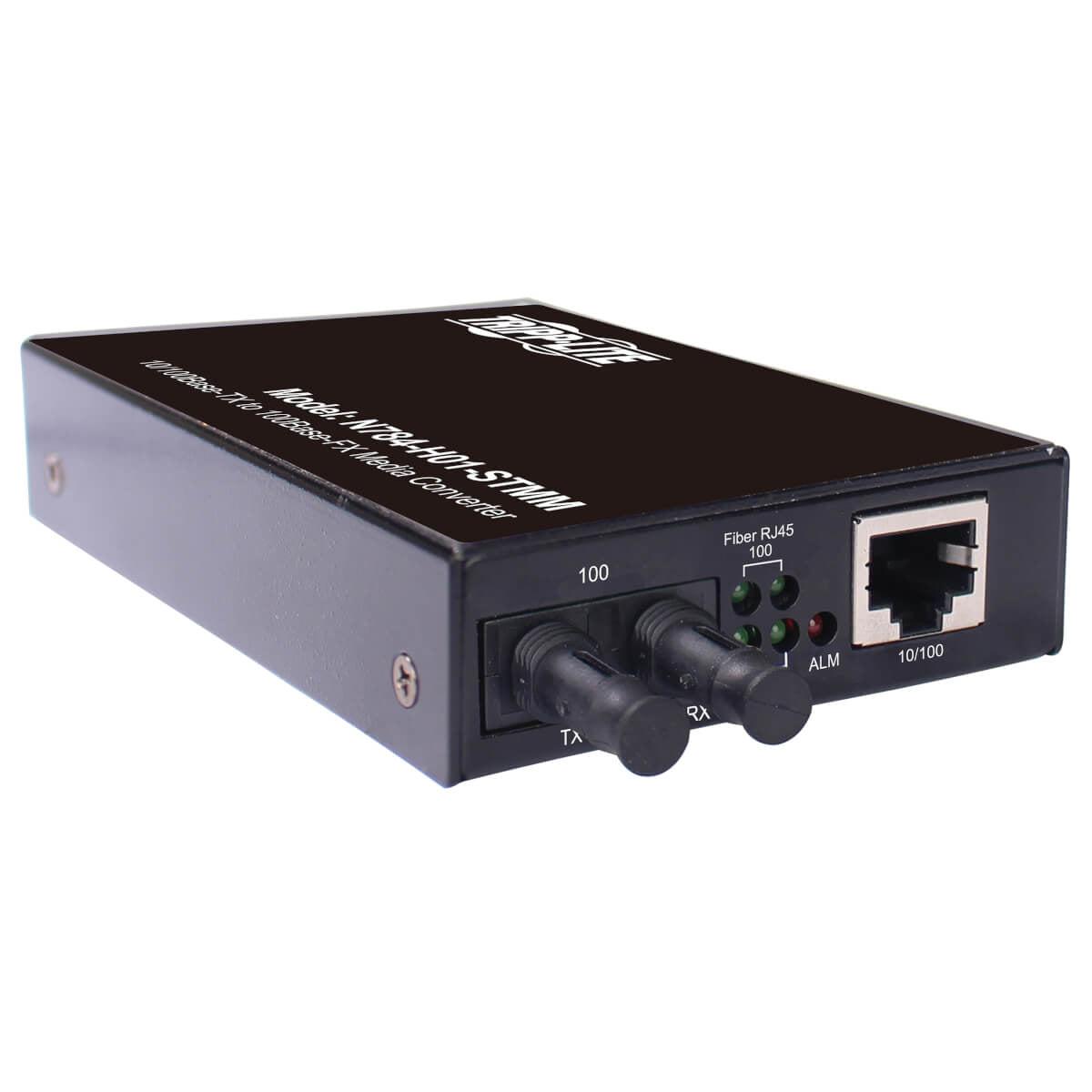 Hardened Media Converter - Industrial 10/100 Mbps Multimode Fiber Solution | Tripp Lite by Eaton N784-H01-STMM
