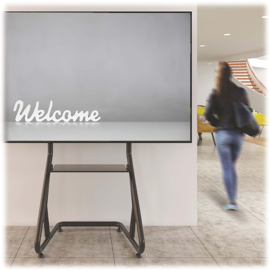 Heavy-Duty Mobile Cart for 45-60" Flat-Panel Displays - Portrait Floor Stand | TecISoft DMCSP4560HDS