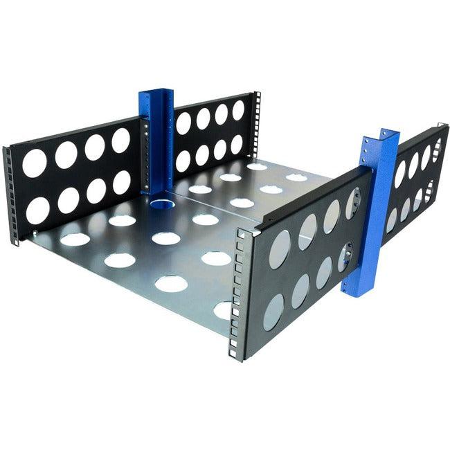 Heavy Duty Relay Rack Shelf - 2 Post Server Rack Mounting | TecISoft 2USHL-100