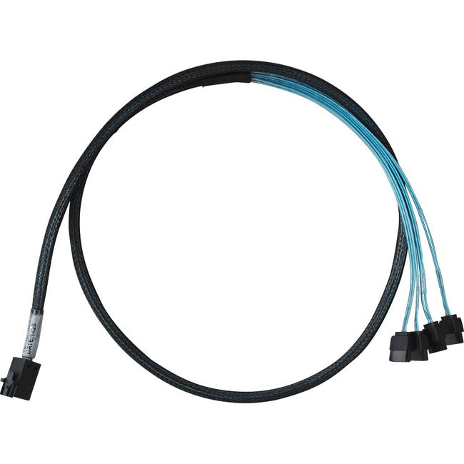 HighPoint 1 Meter Cable Length, SFF-8643 to Controller and 4x SATA to 4x SATA Drives 8643-4SATA-1M