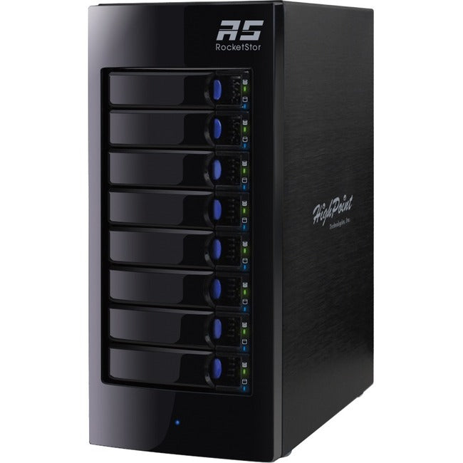 HighPoint RocketStor 6418AS Drive Enclosure - Mini-SAS Host Interface Tower RS6418AS