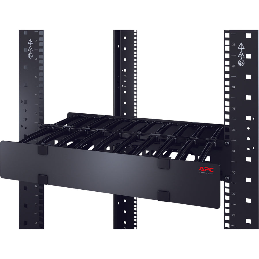 APC by Schneider Electric Horizontal Cable Manager, 2U X 4 Deep AR8600AWHT