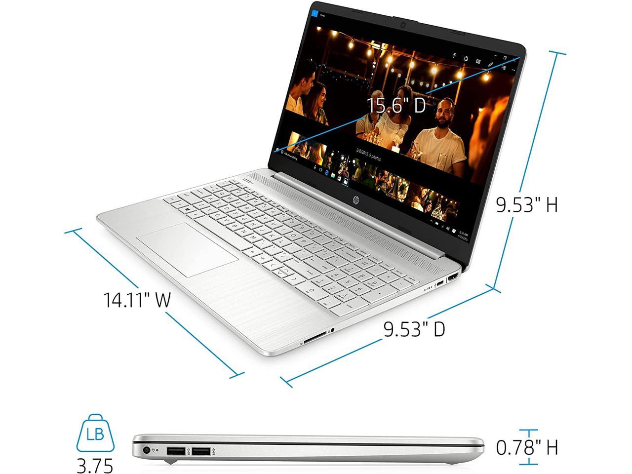 Hp 15.6 Inch Full Hd Custmized Laptop For Business And Student | Amd 6-Cores Ryzen 5-5500 (Beat B03205-8-1024-0