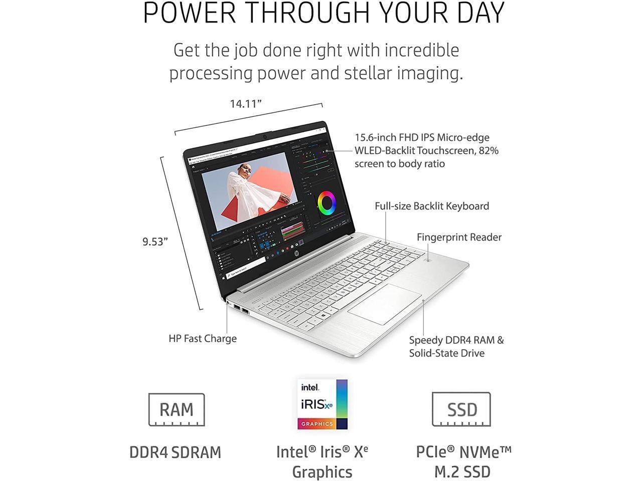 Hp Newest Business Laptop, 15.6" Fhd Touchscreen, Intel Core I7-1165G7 Processor, 16Gb Ddr4 Ram, 15T6080_Cto_N001