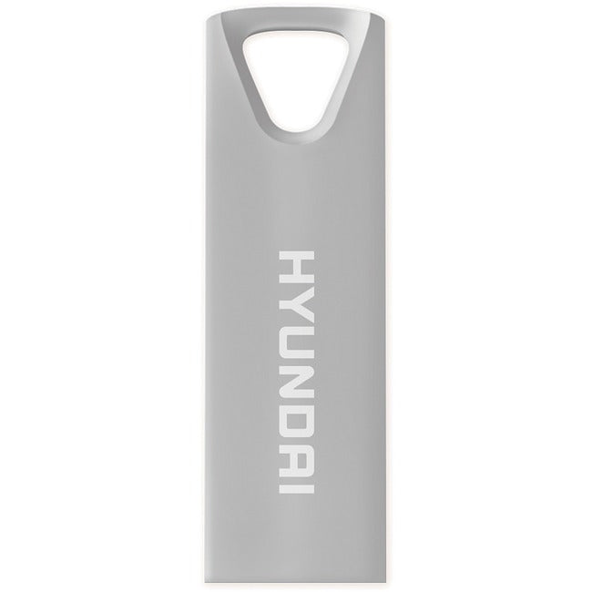 Hyundai Bravo Deluxe 16GB High Speed Fast USB 2.0 Flash Memory Drive Thumb Drive Metal, Silver U2BK/16GAS