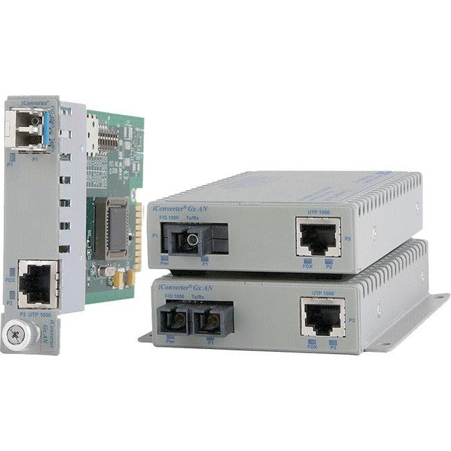 Iconverter 1000 Base-T 1000Bsx,Fiber Ethernet Lc Mm Dc Wide