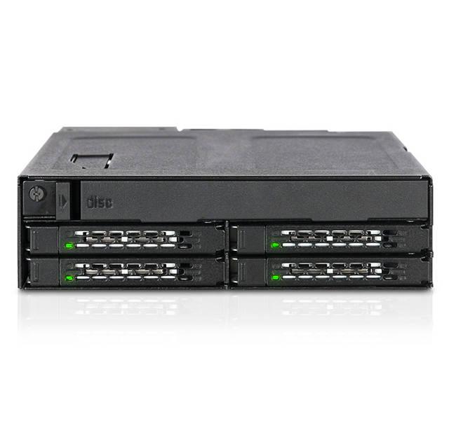 Icy Dock Tougharmor Mb604Spo-B 4X 2.5 Inch Sas & Sata Ssd/Hdd & (Ultra) Slim Odd Backplane Cage