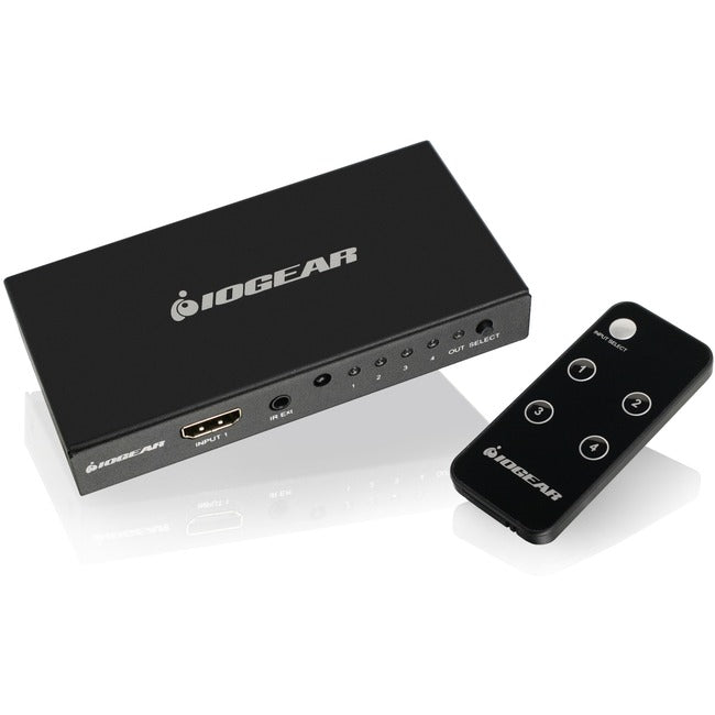 Iogear 4K 4-Port Hdmi Switch With Remote