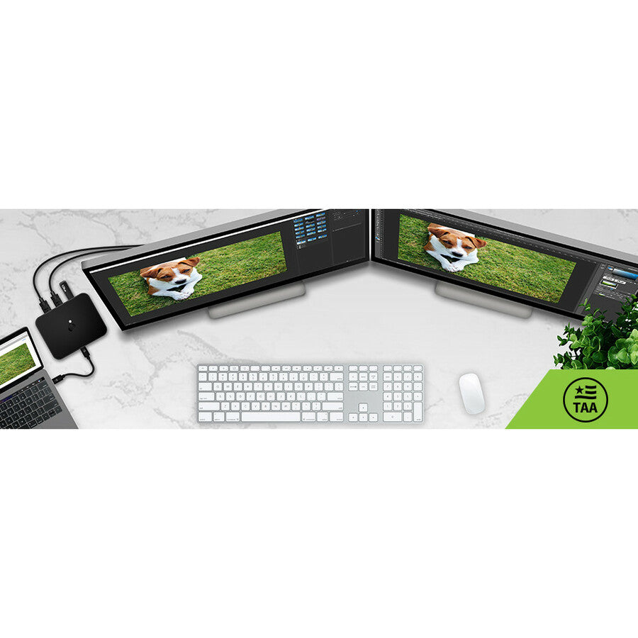 IOGEAR USB-C Dual HD Portable Dock GUC3CDHD