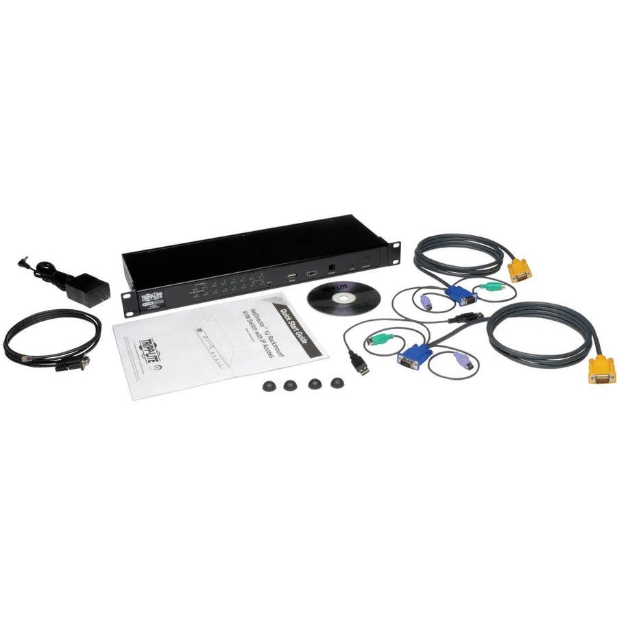 IP KVM Switch - 16-Port 1U Rack Mount Remote Access | Tripp Lite by Eaton B022-U16-IP