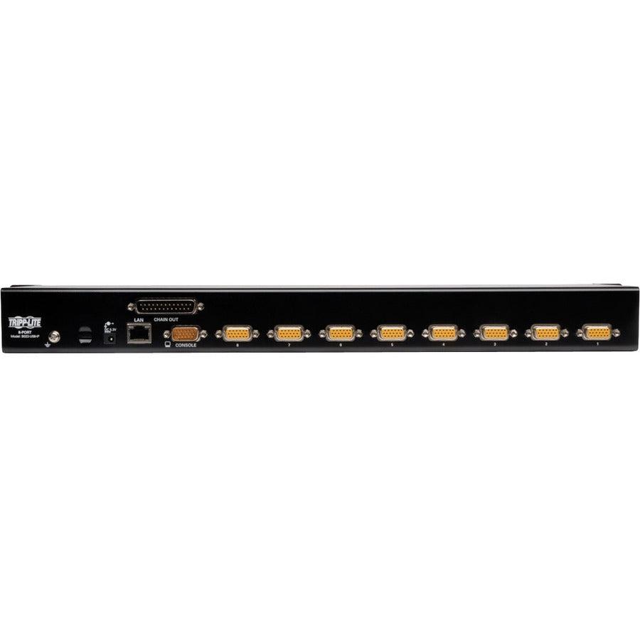 IP KVM Switch 8-Port 1U Rack-Mount - NetDirector Remote Server Management | Tripp Lite Eaton B022-U08-IP