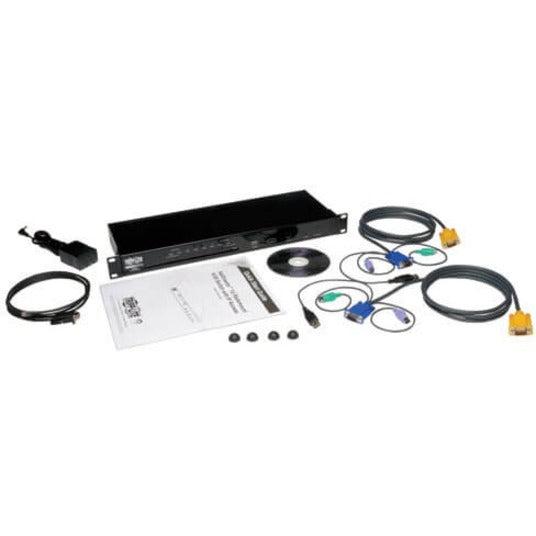 IP KVM Switch 8-Port 1U Rack-Mount - NetDirector Remote Server Management | Tripp Lite Eaton B022-U08-IP