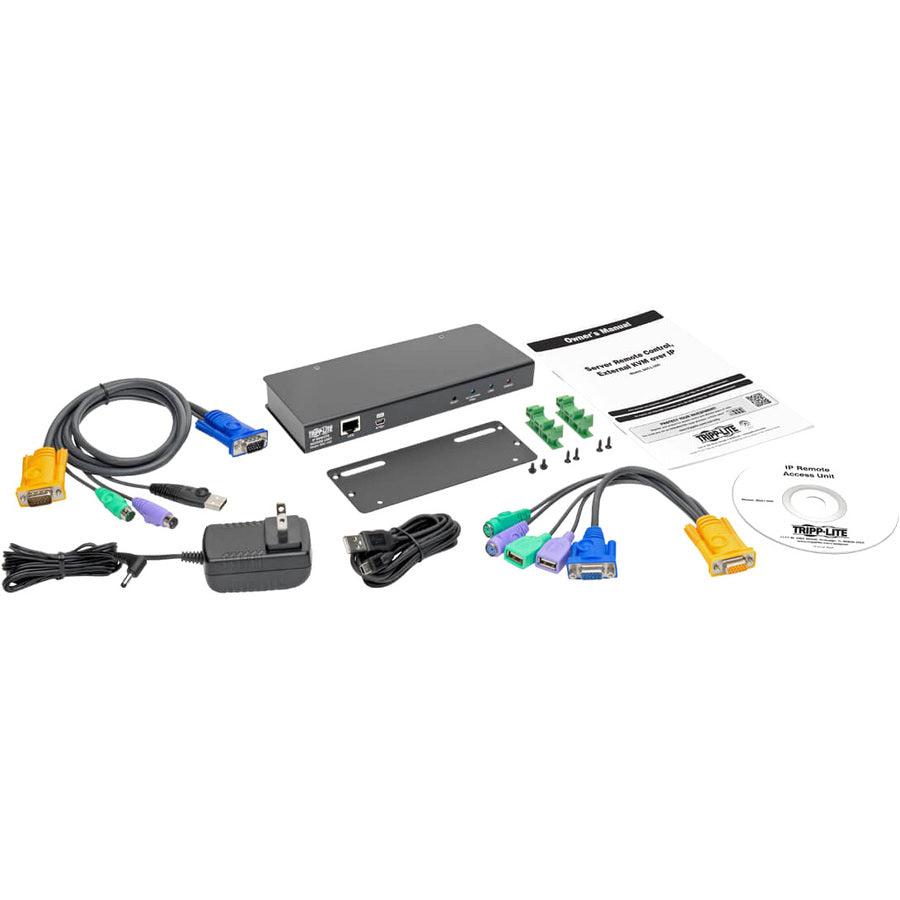 IP Remote Access Unit KVM Over IP - Server Remote Control Virtual Media | Tripp Lite B051-000