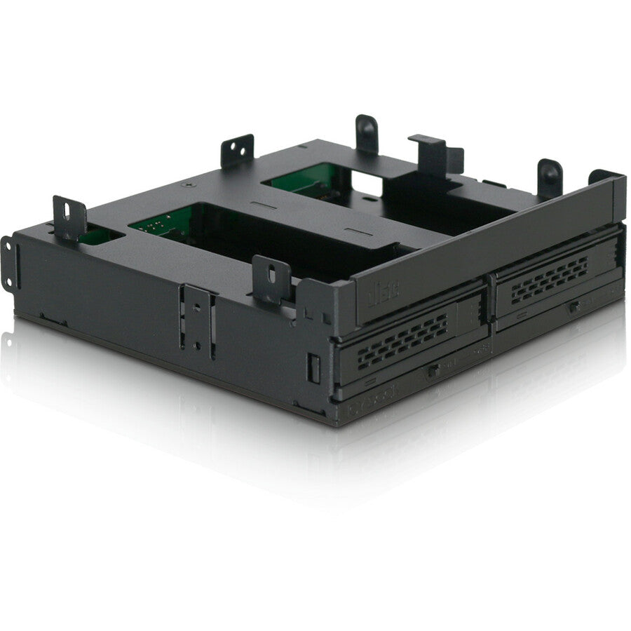 Icy Dock ExpressCage MB732SPO-B Drive Enclosure for 5.25 - Serial ATA/600 Host Interface Internal - Black"