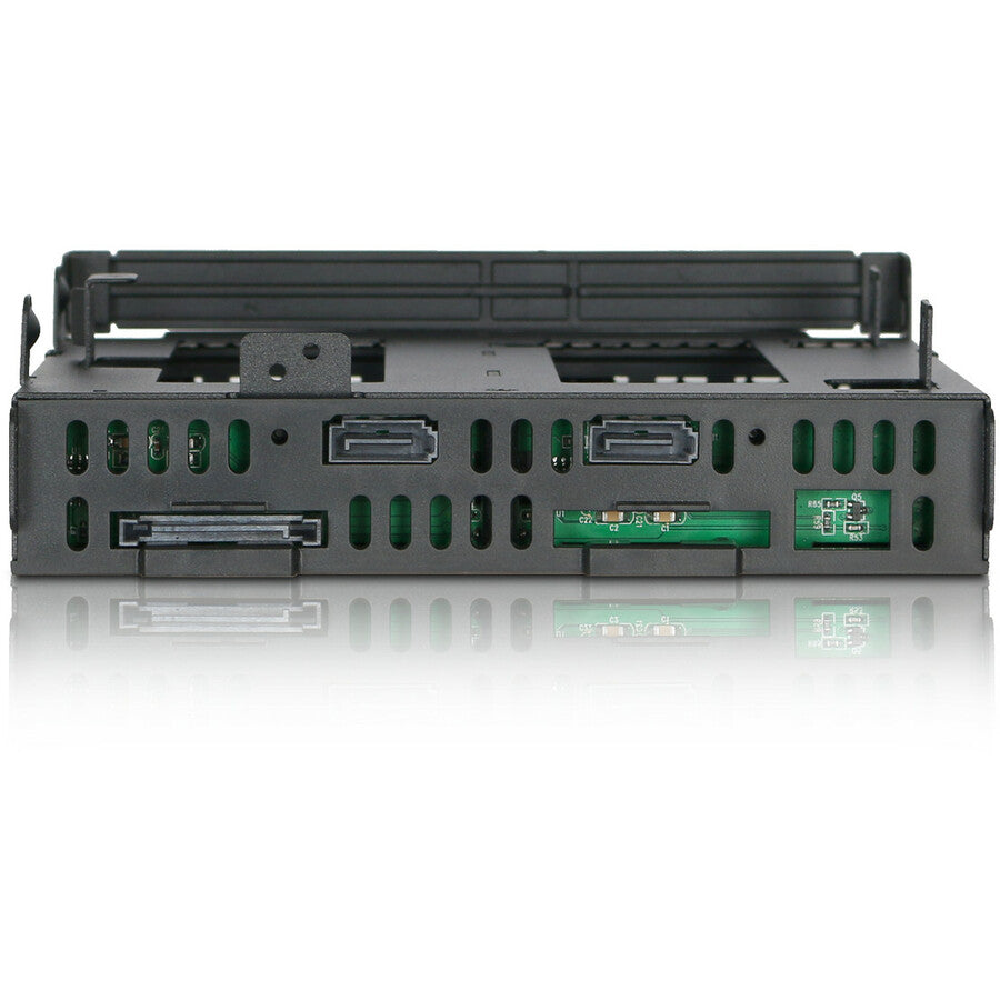 Icy Dock ExpressCage MB732SPO-B Drive Enclosure for 5.25 - Serial ATA/600 Host Interface Internal - Black"