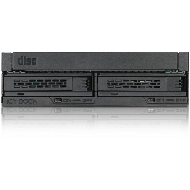 Icy Dock ExpressCage MB732SPO-B Drive Enclosure for 5.25 - Serial ATA/600 Host Interface Internal - Black"