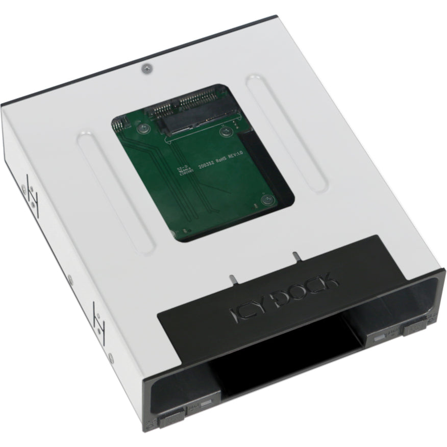 Icy Dock FlexiDOCK MB795SP-B Drive Enclosure for 5.25 - Serial ATA/600 Host Interface Internal - Black"