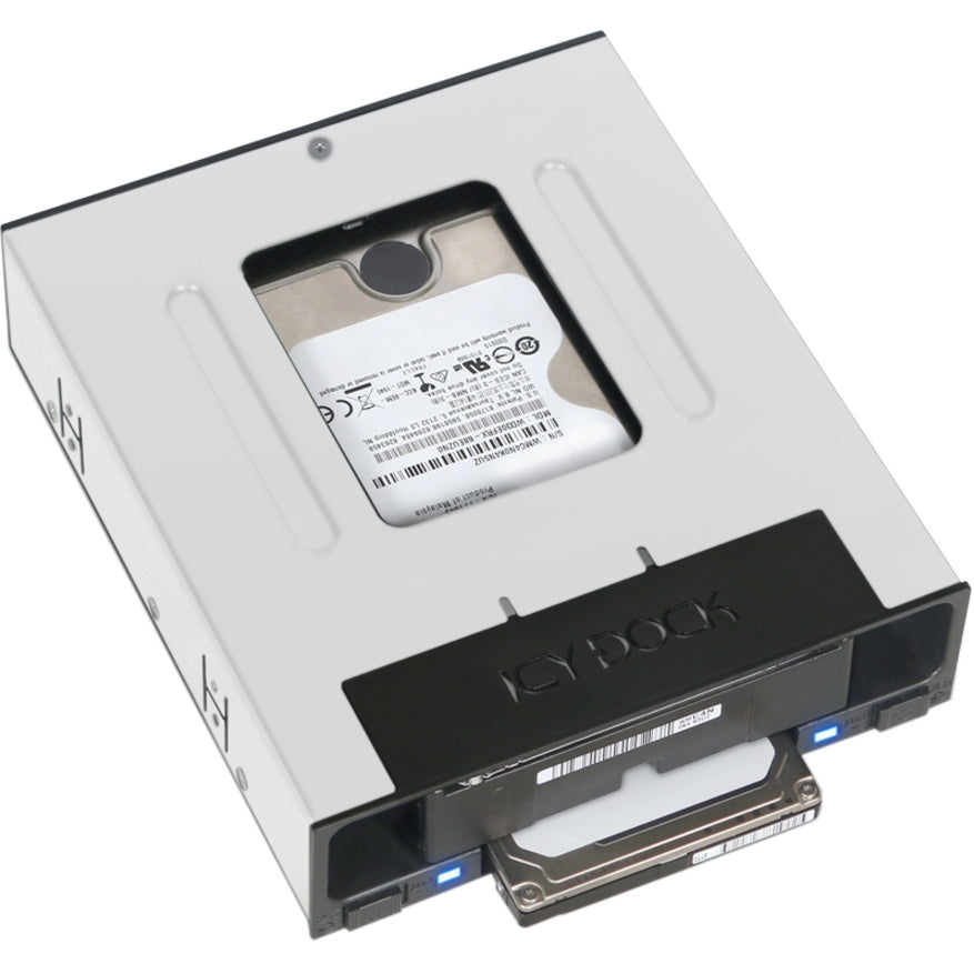 Icy Dock FlexiDOCK MB795SP-B Drive Enclosure for 5.25 - Serial ATA/600 Host Interface Internal - Black"