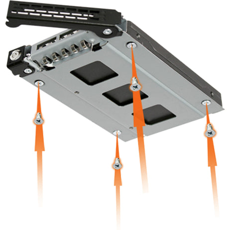 Icy Dock ToughArmor MB996SK-6SB Drive Enclosure for 5.25 - Serial ATA/600 Host Interface Internal - Black"