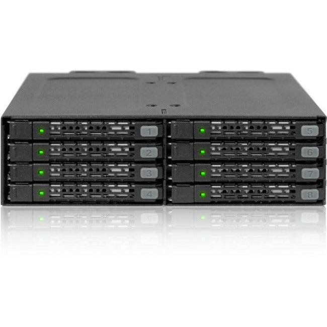 Icy Dock Tougharmor Mb998Sp-B Drive Enclosure For 5.25" - Serial Ata/600 Host Interface Internal - Matte Black