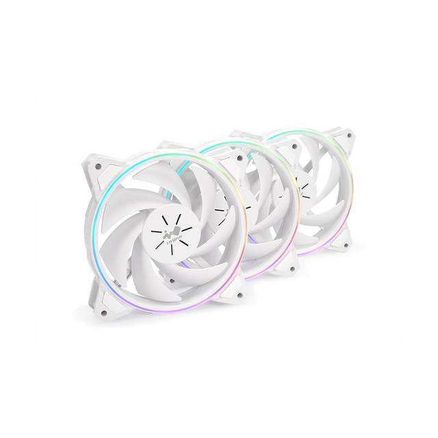 In Win Sirius Pure Asp120 Addressable Rgb Fan Kit White 120Mm (Triple Pack)