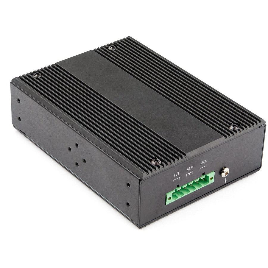 Industrial 6 Port Gigabit Ethernet Switch - 4 PoE RJ45 +2 SFP Slots IES1G52UP12V