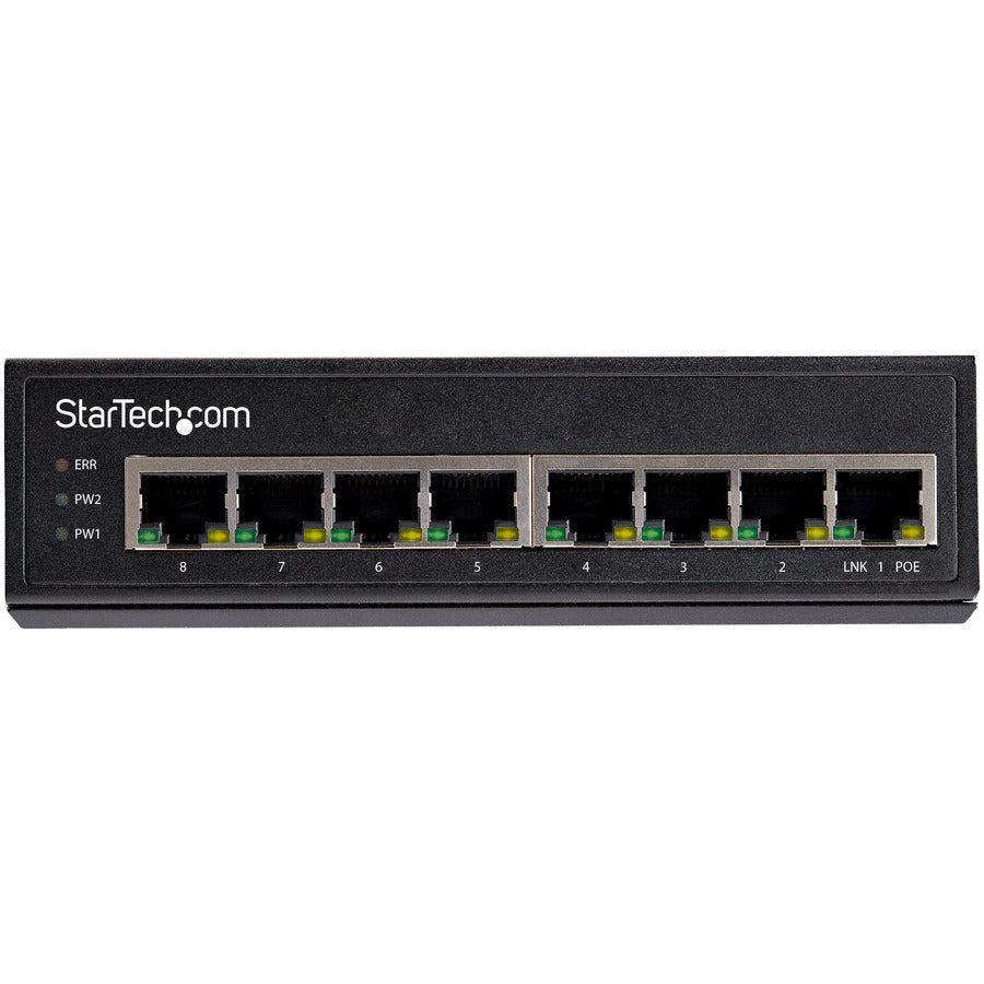 Industrial 8 Port Gigabit PoE Switch 30W - Ethernet Switches | Tecisoft IESC1G80UP