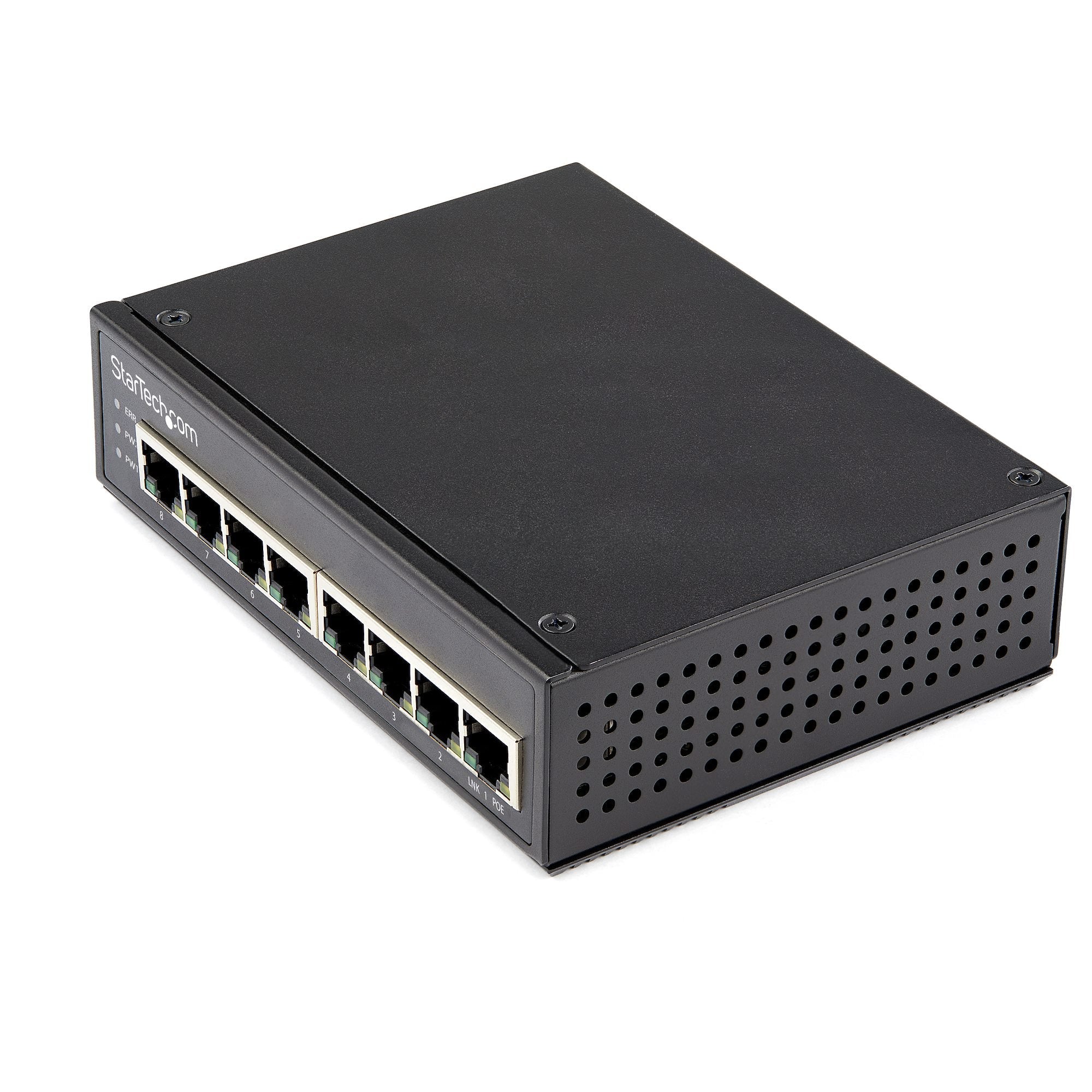 Industrial 8 Port Gigabit PoE Switch 30W - Ethernet Switches | Tecisoft IESC1G80UP
