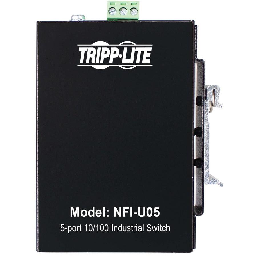 Industrial Ethernet Switch - 5 Port DIN Mountable Network Switch | Tripp Lite NFI-U05