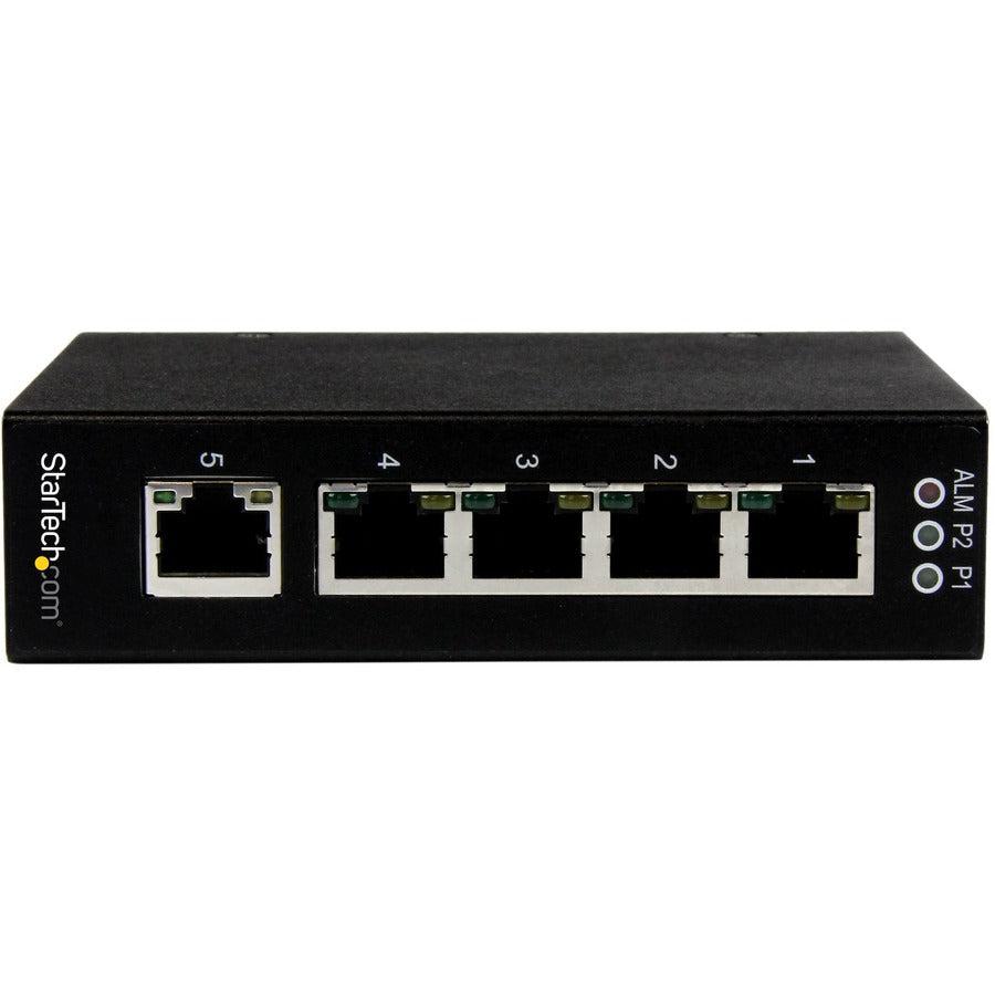 Industrial Ethernet Switch - 5-Port Gigabit DIN Rail TAA | StarTech.com IES51000